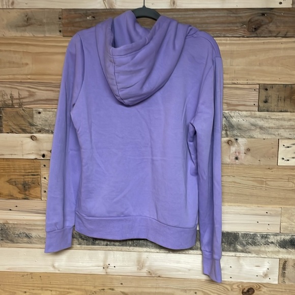 Reflex size XL Super Soft & Stretchy Lavender Hoodie with Pocket & White Accents - Picture 9 of 9
